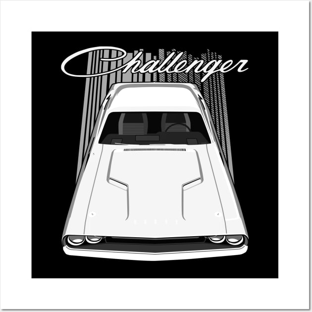 Challenger 70 - White Wall Art by V8social